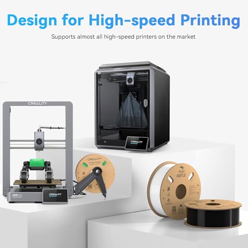 Filamento PLA negro 1.75mm de Creality - Precisión ±0.03mm, 1KG, Compatible con la mayoría de impresoras 3D, 2.2lbs/Spool. - Fernando Cortés