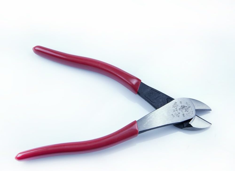 Klein Tools D248-8 Pliers, Made in USA, Diagonal Cutting Multi-Purpose Pliers with Angled Head, High-Leverage Design, and Short Jaw, 8-Inch - Image 5