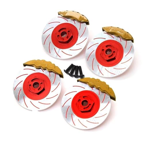 RC �J�[ �A�N�Z�T���[ For 3RACING For Sakura D5S D5 1/10 RC�J�[�A�b�v�O���[�h�p�[�c�A�N�Z�T���[ 4�� ���^�� 12mm �Z�p�z�C�[���n�u ���� �u���[�L�f�B�X�N �L�����p�[(Red,A)