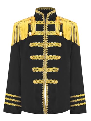 Kids Military Drummer Parade Jacket 60s 70s Hippie Music Star Uniform Halloween SGT Sergeant Pepper Coat