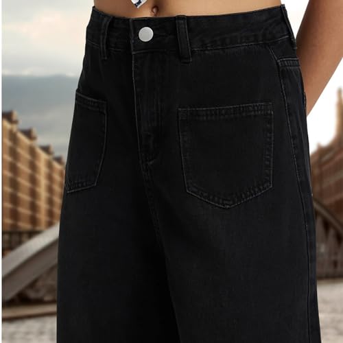Womens Jeans Wide Leg Pants High Waist Straight Leg Pant Fashion Boyfriend Baggy Jeans Stretch Denim Trousers Y2K Pants3