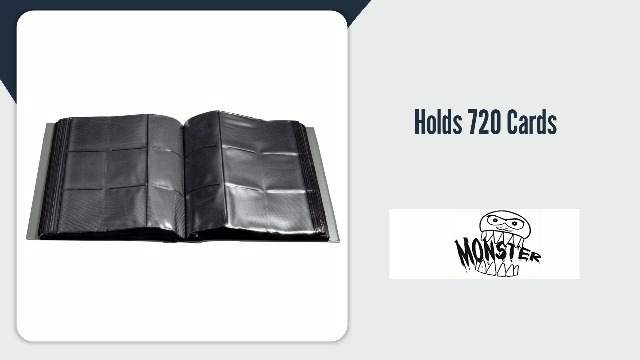 Amazon.com: Monster Mega XL 9 Pocket Trading Card Album- Twice as Thick As  Original Monster Binder w 40 pages- Easily Holds Over 700 Cards - Holofoil  Gray- Compatible with YuGiOh, Pokmon, MTG