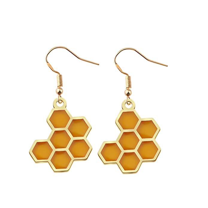 See full amazon price history chart for El Regalo Enamel Honeycomb Bee Earrings for Girls & Women - Geometric Hexagon Honeycomb Beehive Dangle Earrings (Honeycomb Earrings) El Regalo Enamel Honeycomb Bee Earrings for Girls & Women - Geometric Hexagon Honeycomb Beehive Dangle Earrings (Honeycomb Earrings) (B0C3YXK22H) Amazon Price History, Amazon Price Tracker