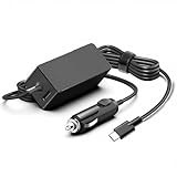 100W USB C Laptop Car Charger Compatible with Dell Latitude/XPS/Precision, Lenovo Thinkpad, MacBook Pro/Air, HP Spectre, Surface pro 10 9 8, ROG Ally, MSI Acer Asus Samsung Chromebook Type C Adapter