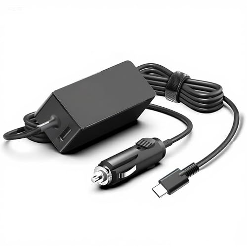 Chargeur de voiture USB C 100W pour recharger un MacBook Pro et Surface Pro en voyage
