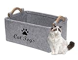 2. MEDIDAS : 38 cm x 25 cm x 18 cm , la cesta de almacenamiento se mantiene vertical y las prácticas asas hacen que sea fácil de transportar o mover cuando sea necesario. Fácil de poner juguetes y sacarlos de la caja.