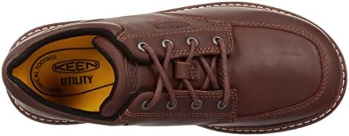 KEEN Utility Men's San Jose Oxford Low Soft Toe Industrial Wedge Work Shoes, Gingerbread/Off White, 12 | Image 4