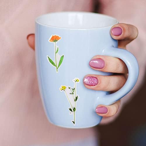 80 Pcs Flower Stickers, Self-Adhesive Floral Style Paper Stickers for Scrapbook Letters Wall Notebook Card Window Making DIY (Style 2)