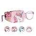 Astropic 1Pc Cotton and Silk Eye Patch for Kids Girls Boys Eye Patch for Glasses Medical Eye Patch for Children with Lazy Eye Amblyopia Strabismus and After Surgery (Right Eye, Pink Hair Unicorn)