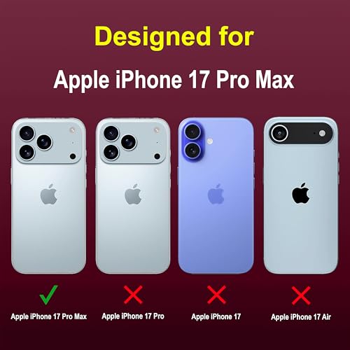 Image of amazon basics Back Case Cover for iPhone 17 Pro Max | Compatible for iPhone 17 Pro Max Back Cover | Liquid Silicon Magic Case with Camera Protection | Plum