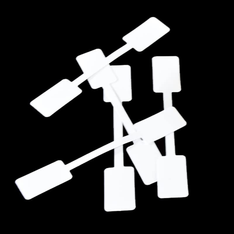 Miniatura 3 de 500 calcomanías autoadhesivas de precio de joyería en blanco para etiquetado de identificación de anillos, collares y aretes (blanco)