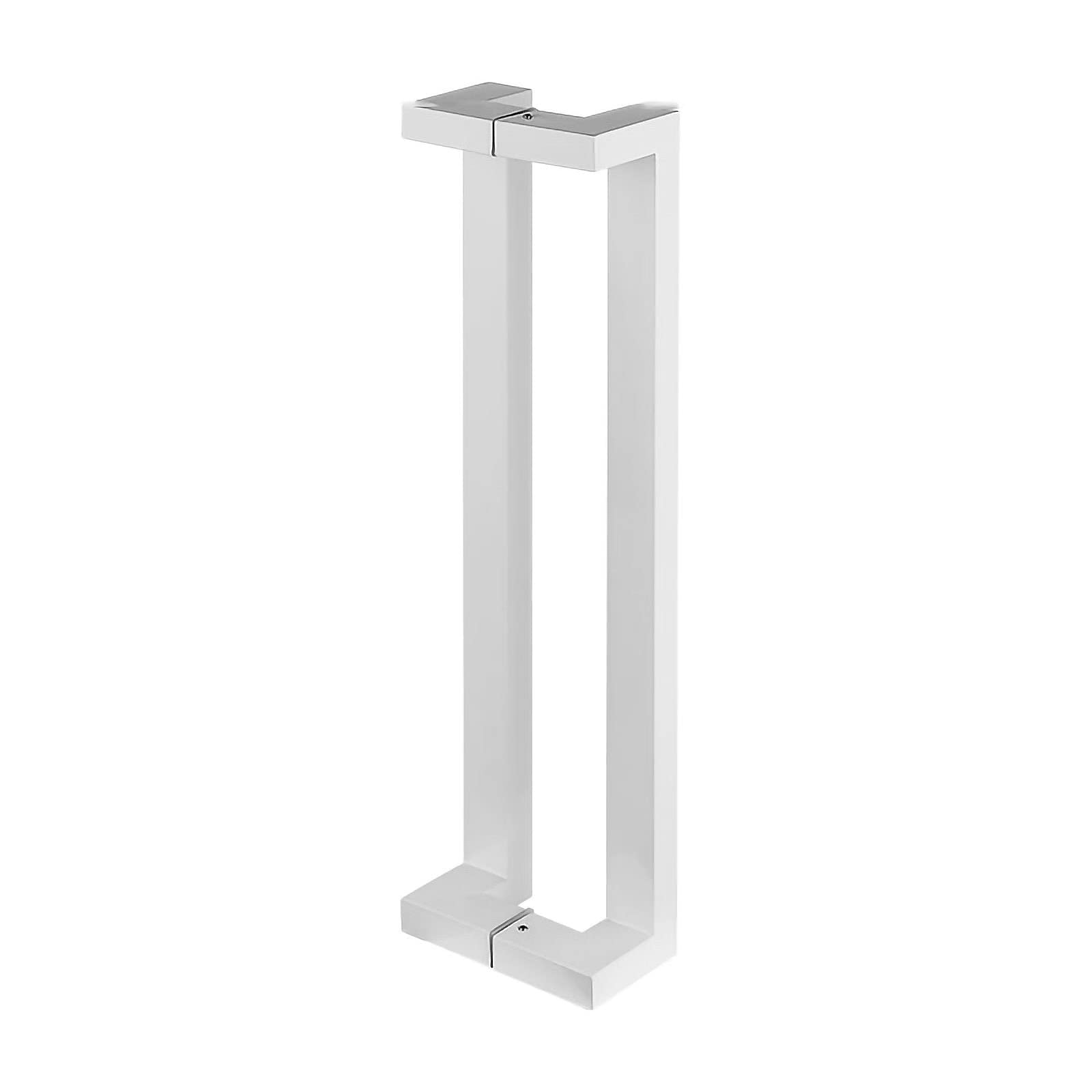 CWCQGH 23.6in/31.5in/47.2in/59in Sliding Door Handle,Heavy-Duty Stainless Steel Push Pull Door Handle with Fittings,for Shower Glass Sliding/Barn Door/Interior Exterior Door,White-60cm/23.6in