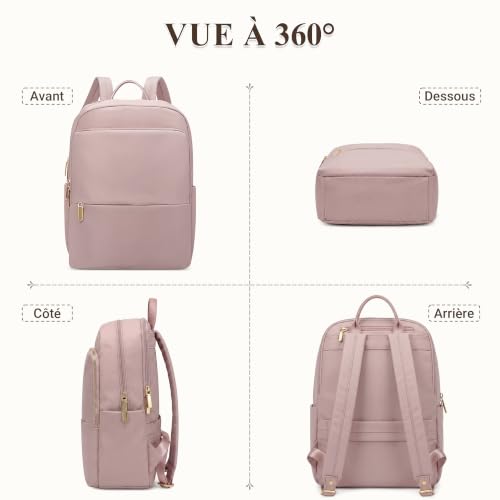 Sac à dos étanche en nylon rose poudré grand format DIRRONA - 6