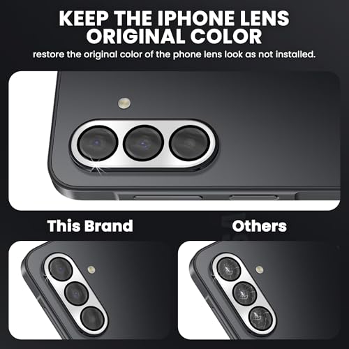 Image of FIRST MART Silver Camera Ring Guard Protector for Samsung Galaxy A17, Samsung M17 and F17 | Tempered Glass with Metal Alloy Rings, HD Clear, Scratch Resistant, Case-Friendly | Pack of 1