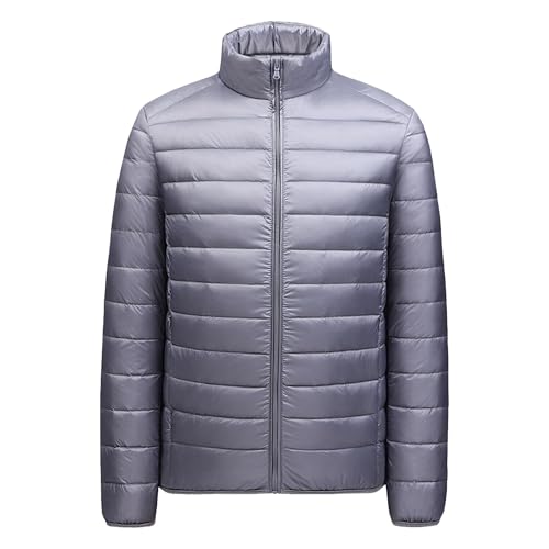 Col montant pour homme sur cette doudoune matelassée légère chic