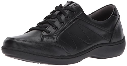 Aravon Women's Bromly Oxford Fashion Sneaker, Black/Multi, 6 #TOP6