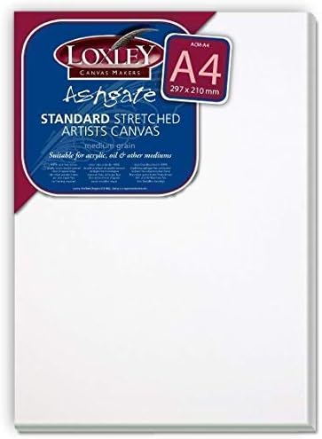 Loxley A4 Ashgate Stretched Primed Blank Box Canvas