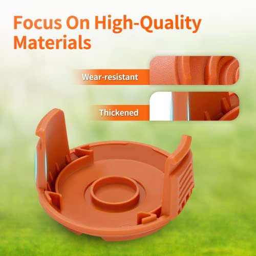 Eventronic Trimmer Replacement Spool Cap Covers Compatible With Worx String Trimmers Wa0010, Wa6531 (3-Pack) #TOP2
