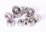 Acer 4x10x4mm Ball Bearing Stainless 10pcs MR104 Bearing 4x10mm Fishing Reel Bearing Racing