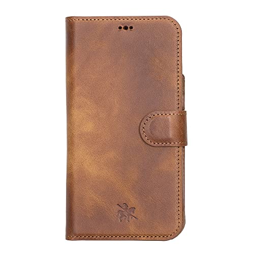 Venito Florence Case Compatible With Iphone 14 Pro Max Wallet Case Leather Folio Case With Rfid Blocking Magnetic Closure Detachable Iphone Wallet For Iphone 14 Pro Max (Antique Brown) #TOP6