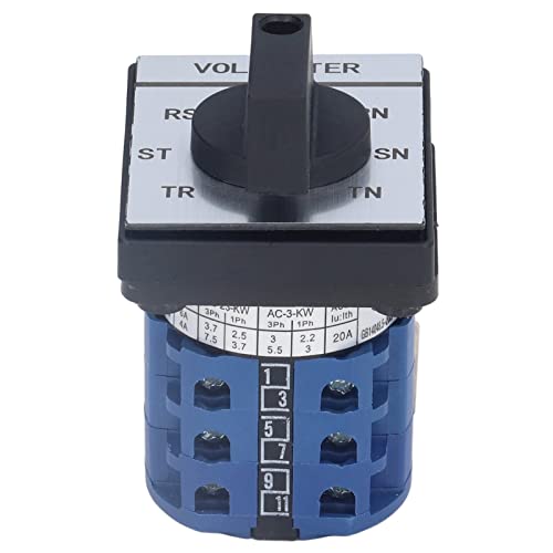 Amazon.co.jp: XTevu 切替スイッチ - 三相 3 線式機器用ロータリーノブ