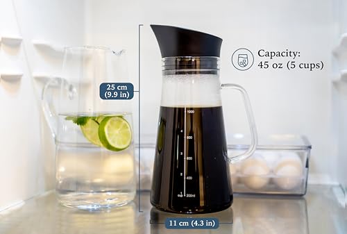 Cuiscent Cold-Brew Coffee Maker, 1350Ml Capacity,Stainless Steel 304 Filter thumb #4