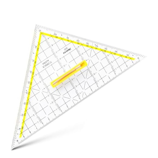 Aristo - Escuadra para dibujo técnico (Plexiglas, 225 mm), transparente