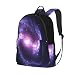 Sac à dos en toile antivol pour femme - Motif nébuleuse galaxie - Style vintage - Grande capacité - Décontracté - Pour vacances, voyage, randonnée, travail quotidien