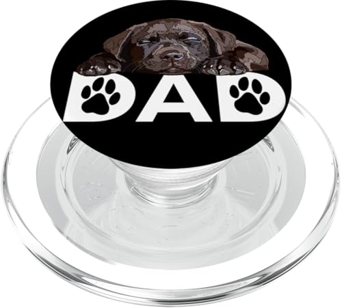PopGrip para MagSafe Chocolate Lab Dad el accesorio definitivo para dueños de labradores