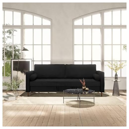 Nouhaus Module, Sleeper Sofa Bed Couch. 7ft Luxury Convertible Sofa Futon Bed with No Roll Together Latex. Pull Out Couch Bed for Bedroom Couch, Small Apartment Furniture Sofas or RV Couch
