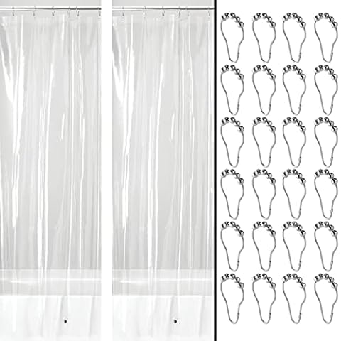 mDesign Cortina de Ducha de PEVA hidrófuga Cover