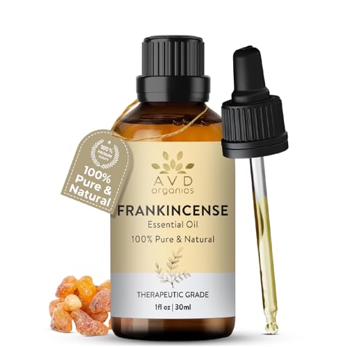 AVD ORGANICS weihrauchöl haut |100% rein und natürlich weihrauch öl in therapeutischer Qualität | für Massage, Diffusor, Raumduft,|1 Fl. Oz