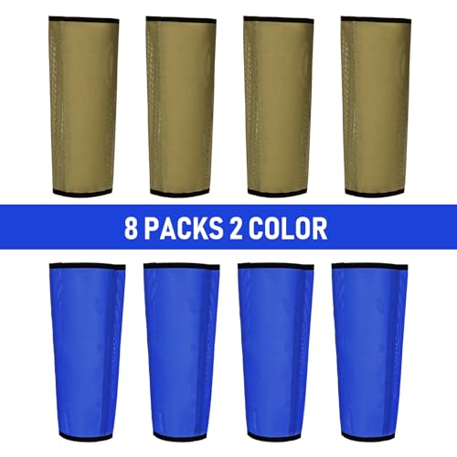 Image of Jexine Set of 8 Mesh Fly Boots for Horse Loose Fitting Non Slip Breathable Horse Fly Leggings Protective Reduces Stress Leg Fatigue Wraps for Preventing Flies Mosquitoes Bite