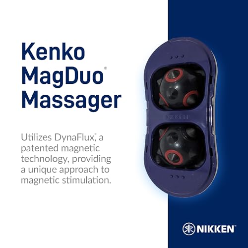 Nikken MagDuo - Massager 13201 - Compact Magnetic Deep Tissue Massager for Fatigue, Tension, and Muscle Comfort