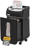 VidaTeco 18-Sheet Paper Shredder for Home Office Heavy Duty, 60-Minute Micro Cut P-4 Security, Auto-Reverse Anti-Jam System, Shreds Staples/CD/Credit Cards, 7.9-Gallon Pullout Bin & 4 Casters (ETL)