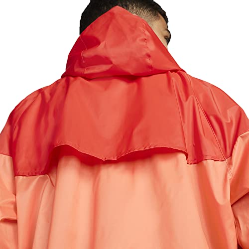 Nike Sportswear Windrunner Men's Windbreaker Jacket (As1, Alpha, X_L, Regular, Regular, Orange Trance/Light Crimson/Medium Soft Pink) #TOP4