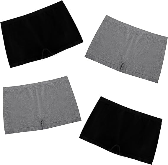 louryn koulyn Boy Shorts Seamless Underwear for Women Comfortable Stretch Nylon Boxer Shorts 4 Pack Size S-3XL-picture-40