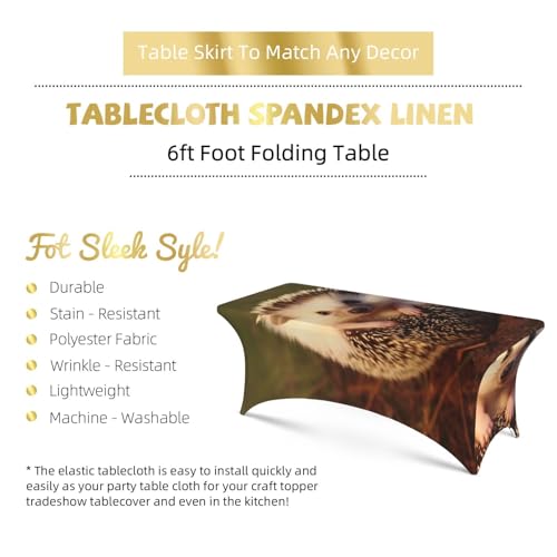 Nappe bébé hérisson extensible pour buffet d'anniversaire et fête de famille