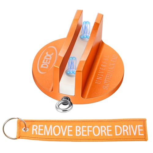 Image of DEDC Pinch Weld Jack Pad Floor Stands, Jack Accessories Supplies Change Tire Repair Tires Oil Must Have Lifting Pucks Pads Adapter with Slotted Side for Car SUV Truck Pickup Sedan MPV Wagon