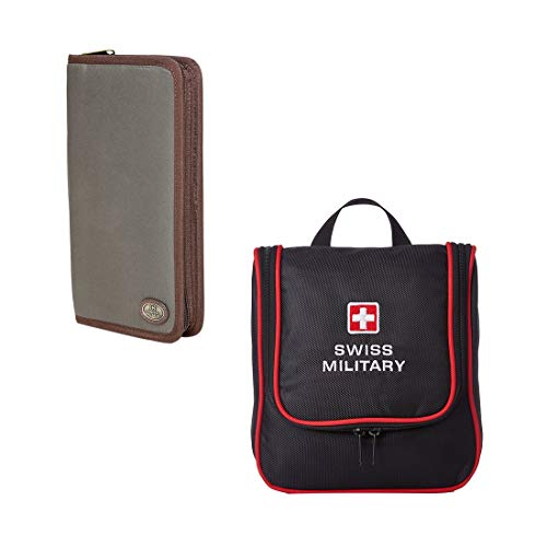 Swiss Military Green and Black Toiletry Bag (Combo250 (TW2-TB1))