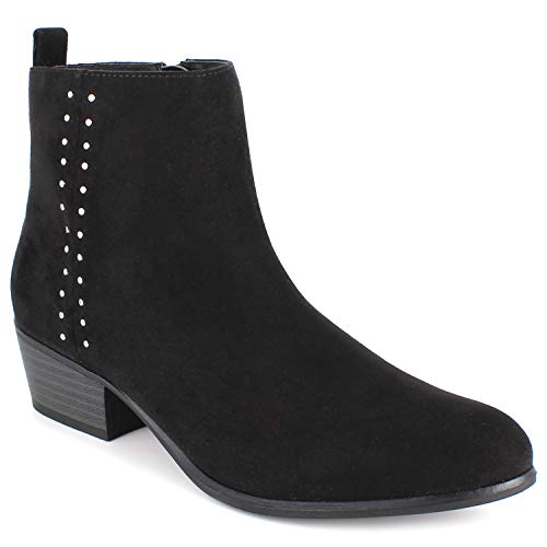 Esprit Womens Tierra Ankle Boot, Black Pu, 6.5 Us #TOP4
