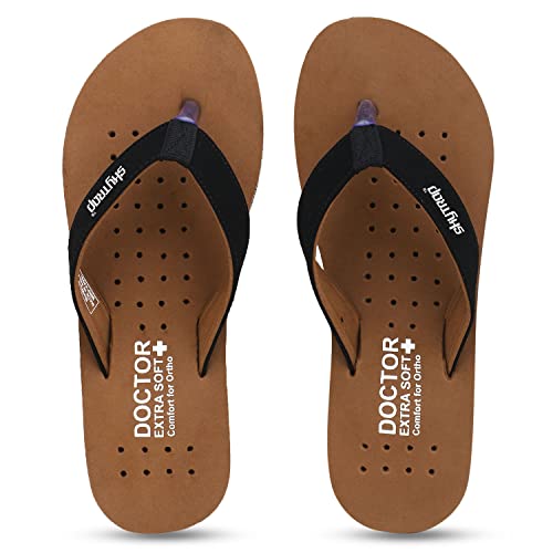 Image of Skytrap Women Maroon, Black Nubuck Slippers Flipflop Combo of 2