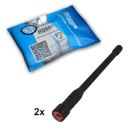 HQRP 2-Pack VHF High Gain Antenna Compatible with Vertex Standard VX-920, VX-921, VX-924, VX-929, VX-941, VX-970