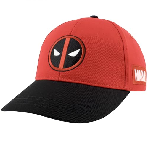 Gorra roja con logotipo de Deadpool