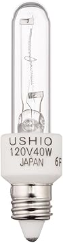 Ushio BC6424 1000978 - JCV120V-40WGSN/E11/INC Screw Base Single Ended Halogen Light Bulb
