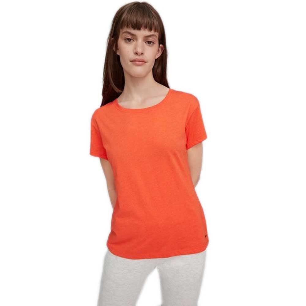 O'Neill Women's Essential Roundneck Shortsleeve T-Shirt, Casual Logo Rundhalsshirt, Cherry Tomato, XS-XL