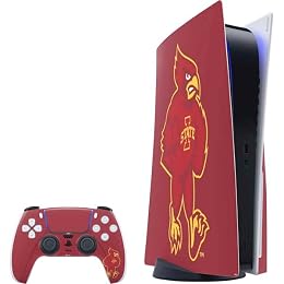 Skinit Decal Gaming Skin Compatible with PS5 Bundle - Officially Licensed Iowa State University Mascot Design