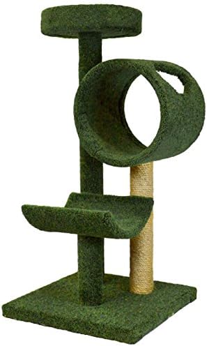 Molly and Friends Three-Tier Scratching Post Furniture, Green
