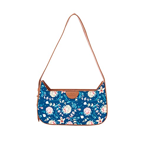 Image of TEAL BY CHUMBAK Women's Sling Bag |Shoulder Bag | Crossbody Bag | Printed canvas PU With Zipper closure and shoulder strap