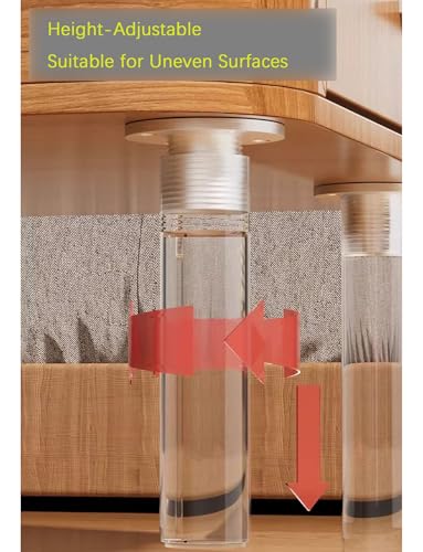 Patas acrílicas para muebles de 15.7 pulgadas en pack de 2 soportes transparentes 7